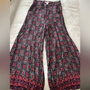 Anthropologie Wide-Leg Boho Printed Pant